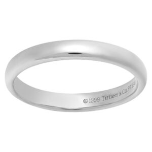 Original Tiffany & Co. platinum wedding band. Size 7.25