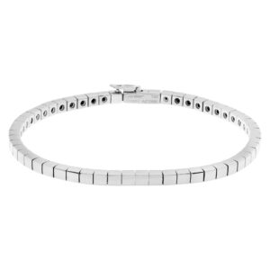 Cartier Lanieres bracelet in 18k white gold. 6.5 inches long.