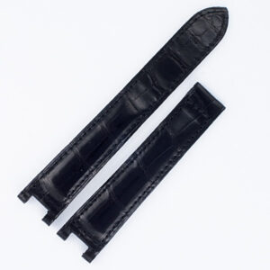 Cartier Pasha black alligator strap (18x16) for deployment buckle.