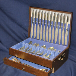 Lunt "Lace Point" Sterling Silver Flatware Set 5pc serving for 12 people 66 total pcs
