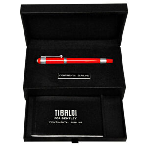 Tibaldi for Bentley Continental Slimline St. James red rollerball.