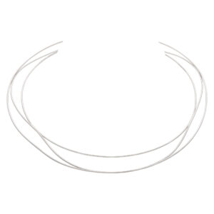 Tiffany & Co. Elsa Peretti Wave Collection choker necklace in 18k white gold.