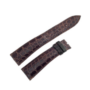 Patek Philippe shiny brown crocodile strap (20mm x 15.5mm)