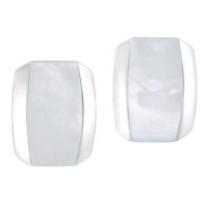 Di Modolo mother of pearl earrings in 18k white gold