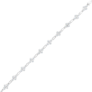 Diamond bracelet in 18k white gold with approximately 1.20 carats in diamonds