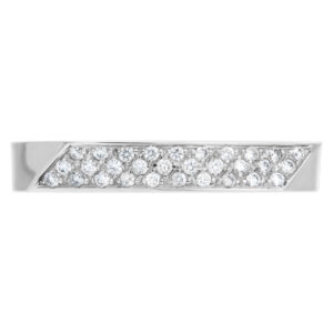Tiffany & Co. Torque ring by Frank Gehry in 18k white gold.