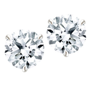 GIA Certified Diamond Studs 1.23 cts (G Color, I2 Clarity) 1.20 cts (G Color I1 Clarity)