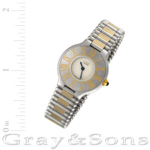 Cartier Must 21 18k & steel 26.5mm Quartz watch