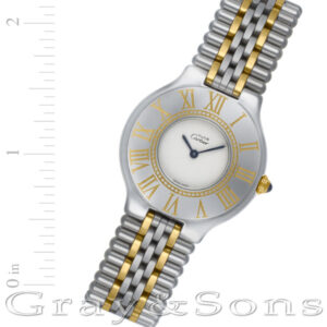 Cartier Must 21 901185182 18k & steel 30mm Quartz watch