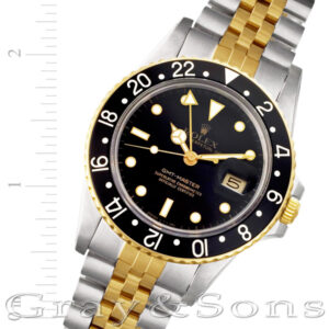 Rolex GMT-Master 16753 18k & steel 40mm auto watch