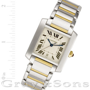 Cartier Tank Francaise W51005Q4 18k & steel 28mm auto watch