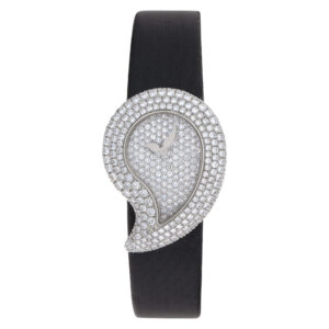 Chopard casmir 43/6700 18k White Gold Pave dial 24mm Quartz watch