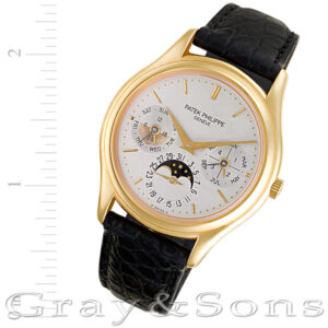 Patek Philippe Perpetual Calendar 3940 18k rose gold 35mm auto watch