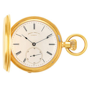 Philadelphia Watch Case Co. pocket watch 4000 18k White dial 44mm Manual watch