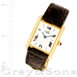 Cartier Tank 1615 vermeil 23mm Quartz watch
