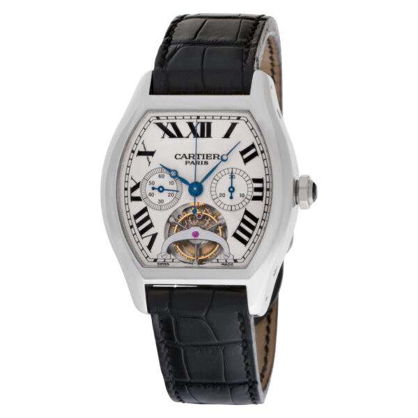 Cartier Tortue XL Platinum Tourbillon Chronograph mono poussoir Mono Pusher