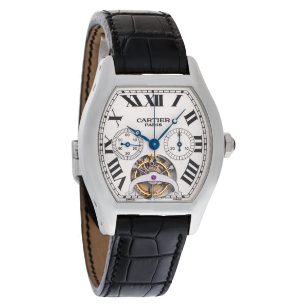 Cartier Tortue XL Platinum Tourbillon Chronograph mono poussoir Mono Pusher