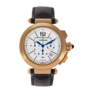 Cartier Pasha Chronograph 42mm w3019951 18k Rose Gold Ivory dial 42mm Automatic