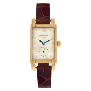 Vintage Patek Philippe Classic in 18k with off white dial. Manual w/ sub seconds